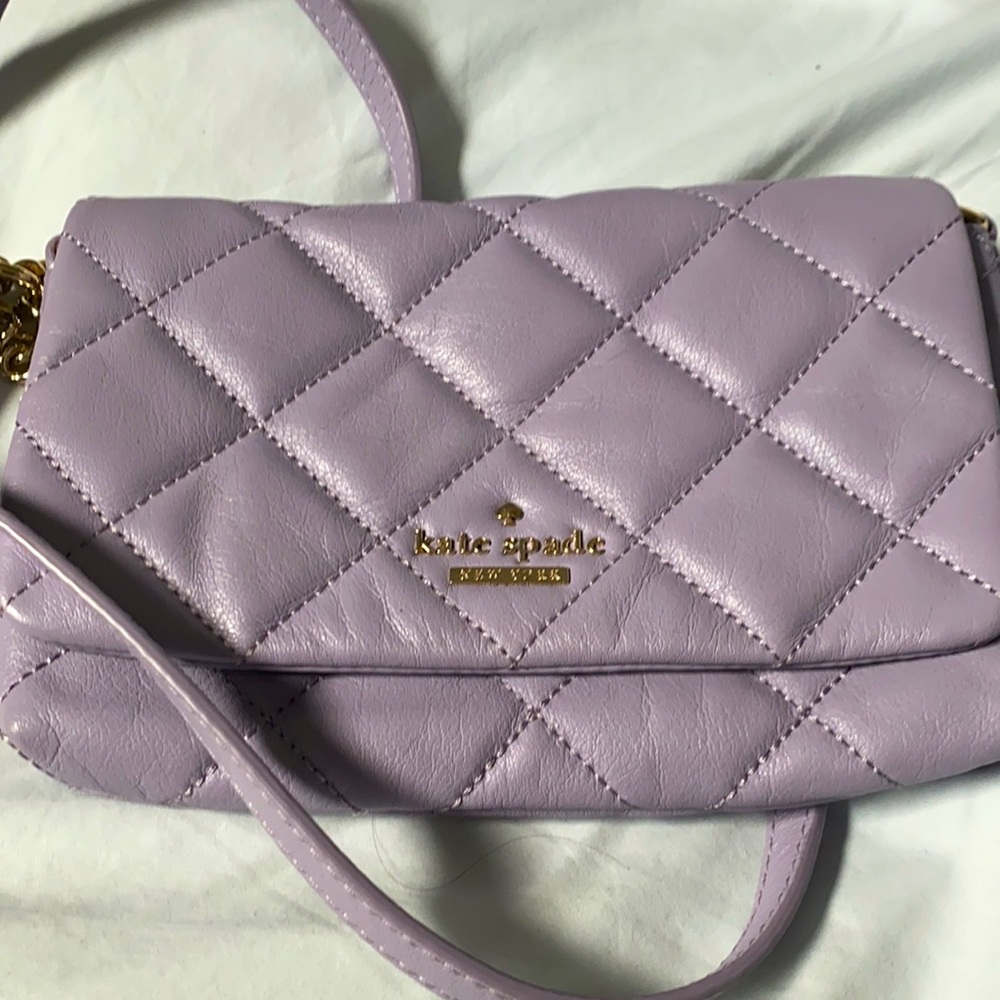 Barely used Lilac Kate Spade cross body Purse!